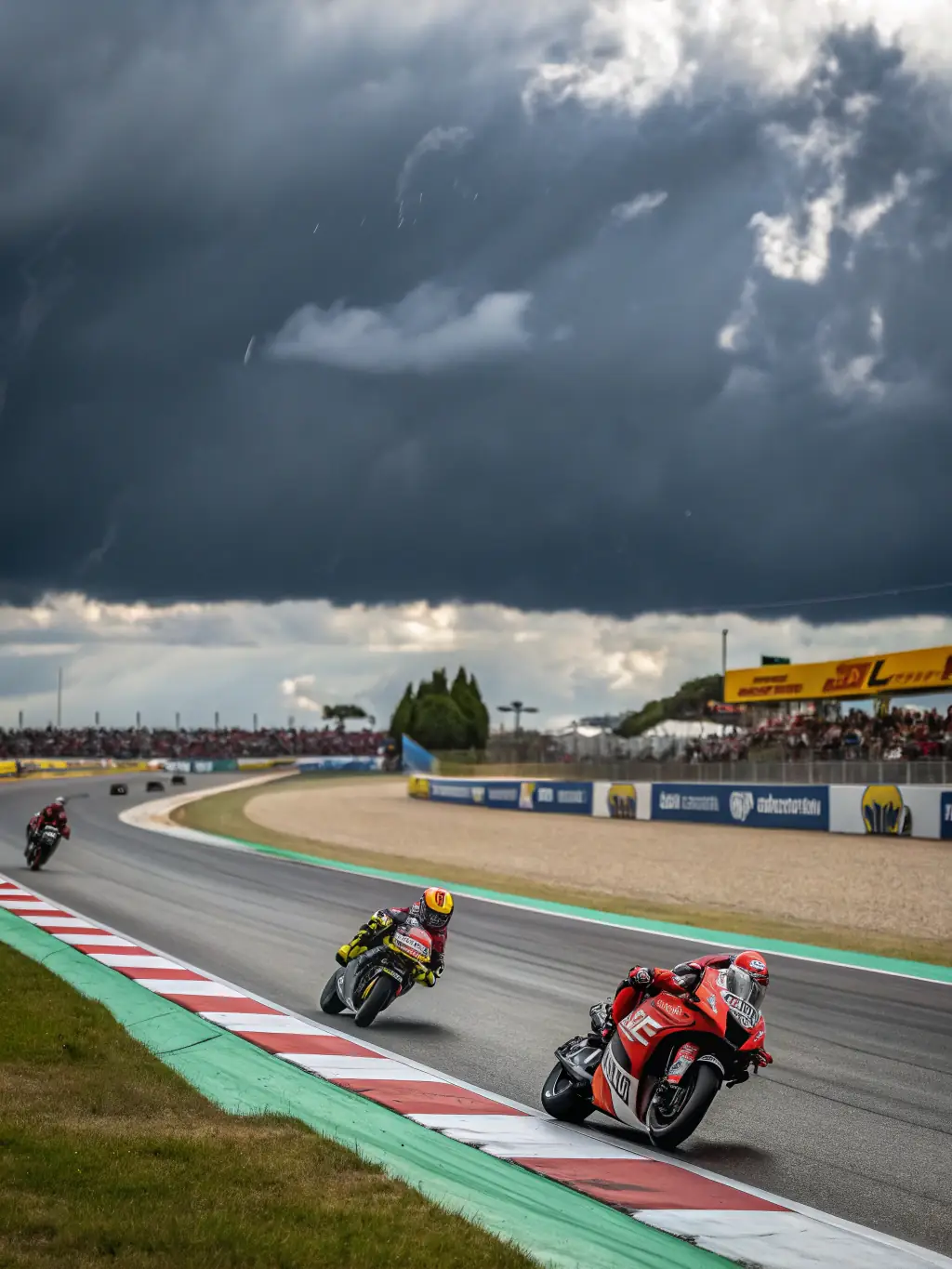A dynamic image of TEAM ALPIN RIDERS members competing in a local motorsports competition, highlighting the team's competitive spirit and performance.